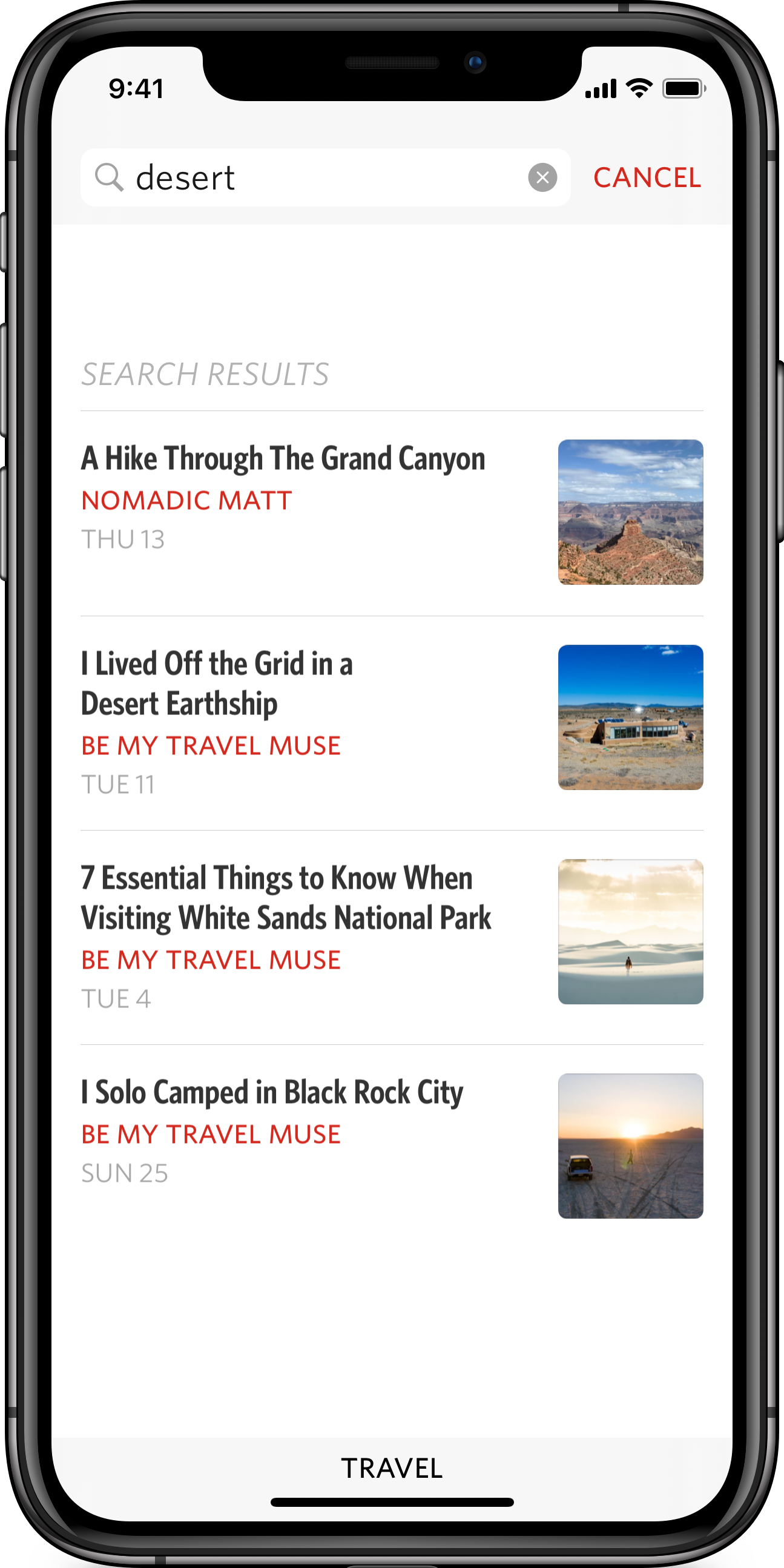 Screenshot showing search functionality